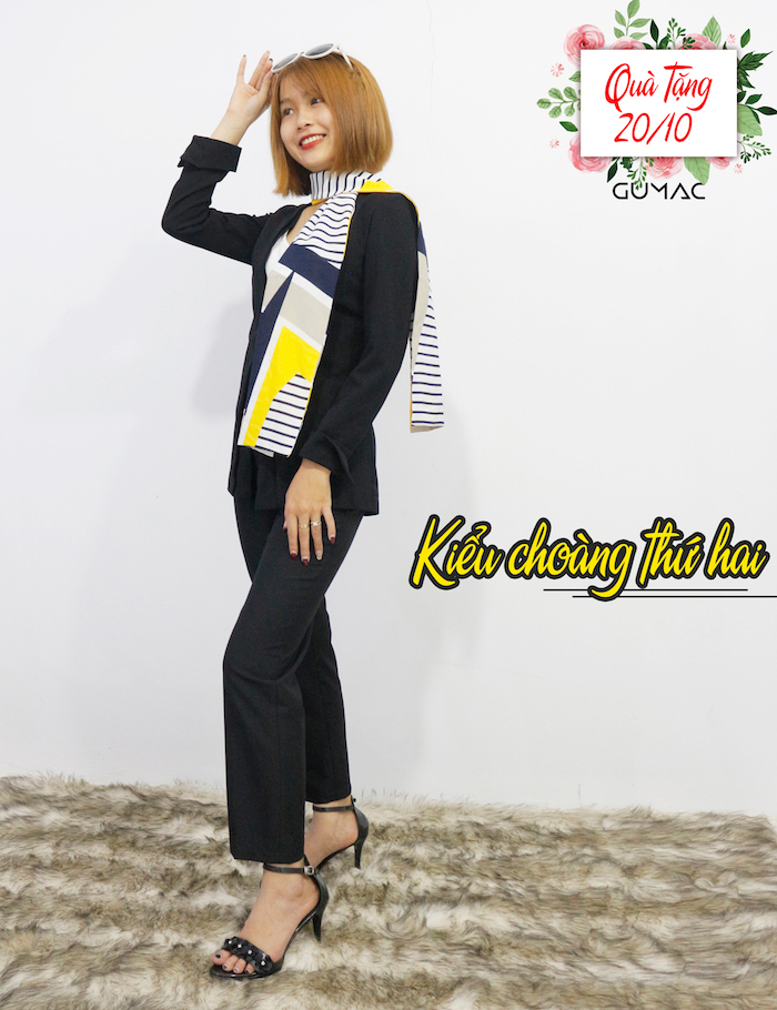 Kiểu choàng cổ sang trọng 