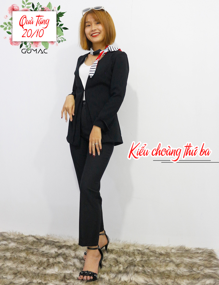 Kiểu choàng cổ nhẹ nhàng 