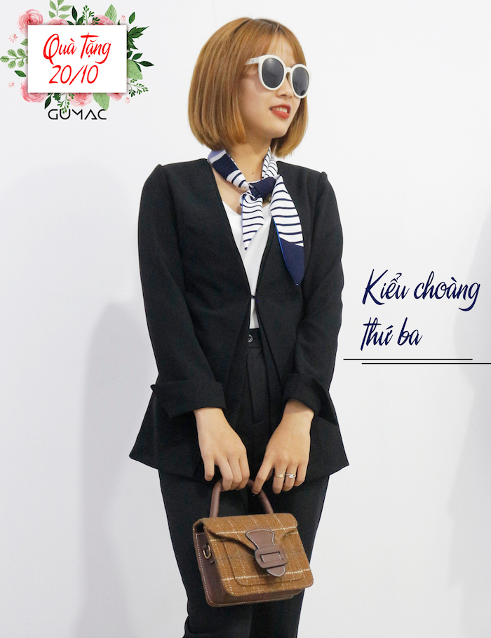 Kiểu choàng cổ nhẹ nhàng quý phái 