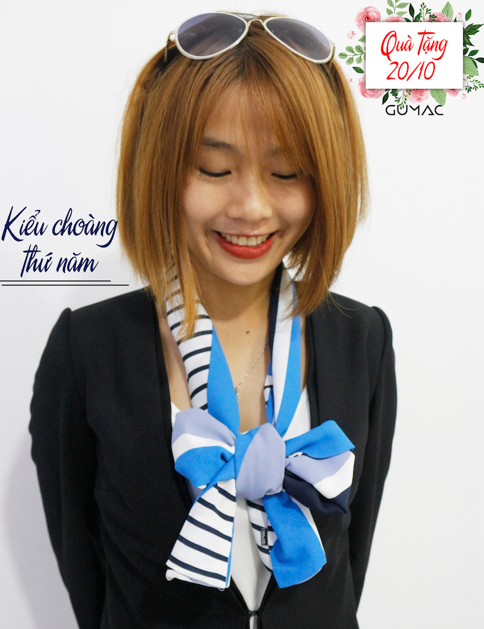 Kiểu choàng cổ độc đáo 