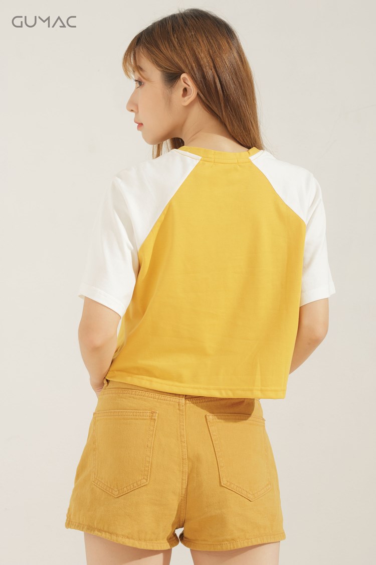 áo croptop tay ngắn rộng áo croptop tay ngắn rộng
