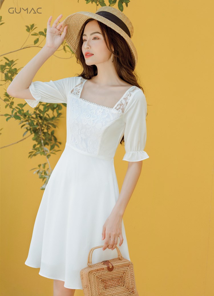 Cách mặc đầm cúp ngực đẹp