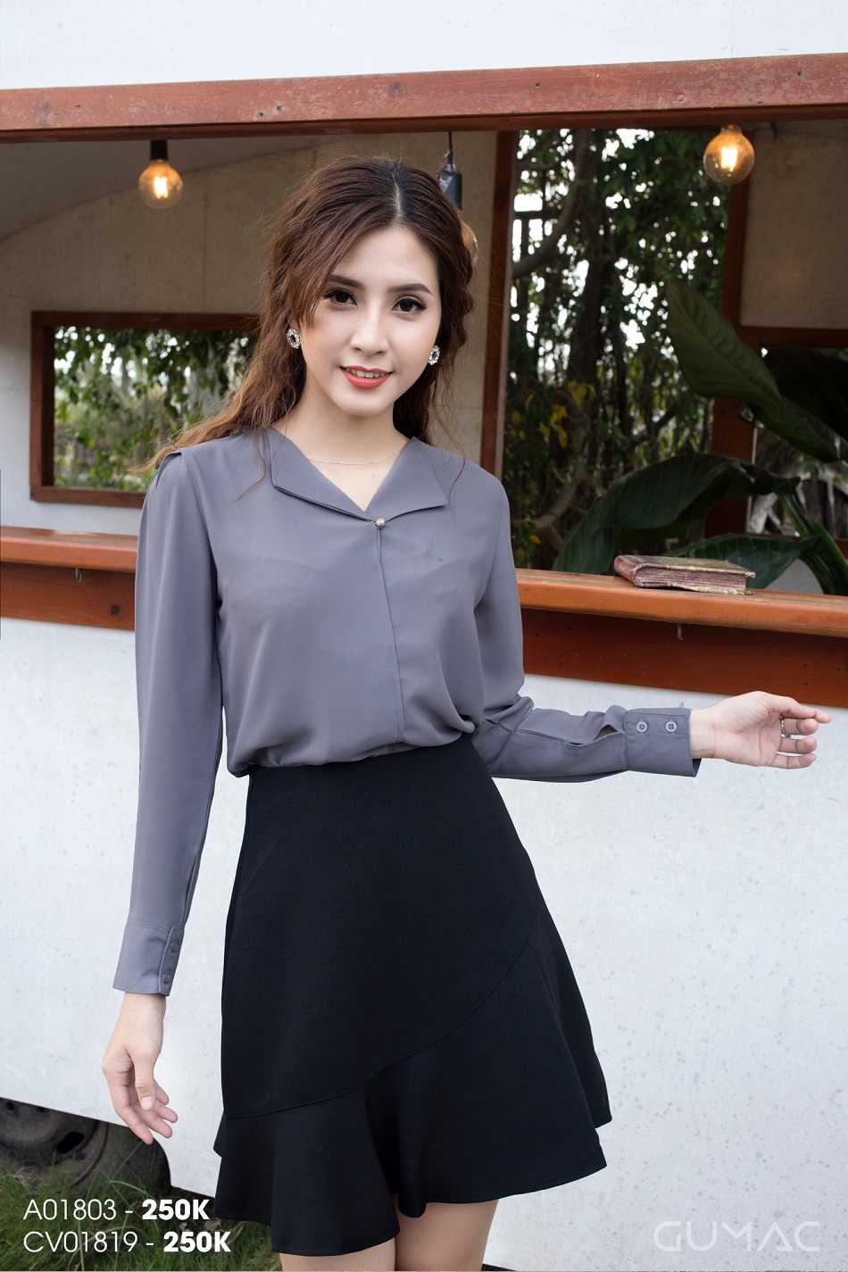 Chân váy xòe cách điệu và cá tính giúp bạn trẻ trung hơn