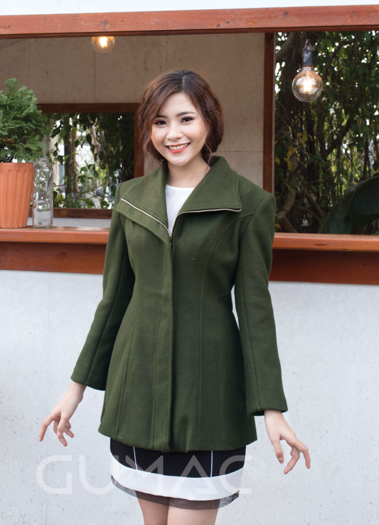 ÁO DẠ&nbsp;DÂY KÉO ĐỒNG ĐẦY PHONG CÁCH