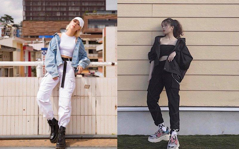 cargo pants là gì cùng cách kết hợp với áo croptop ôm body gợi cảm