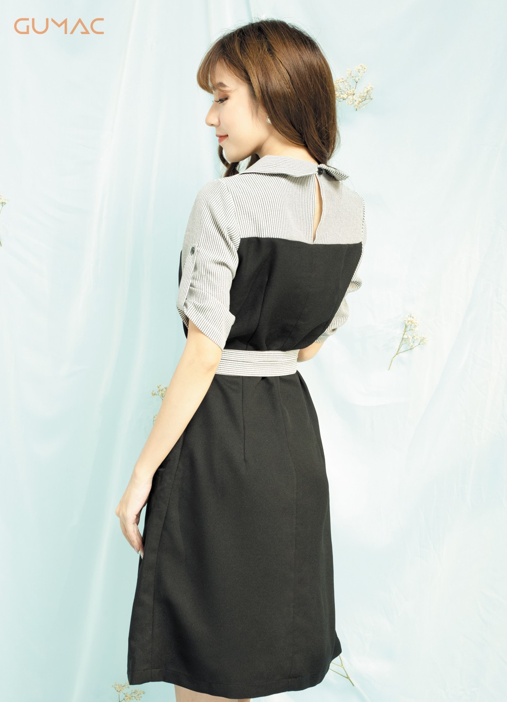 Cách chọn đầm sơ mi sọc phù hợp