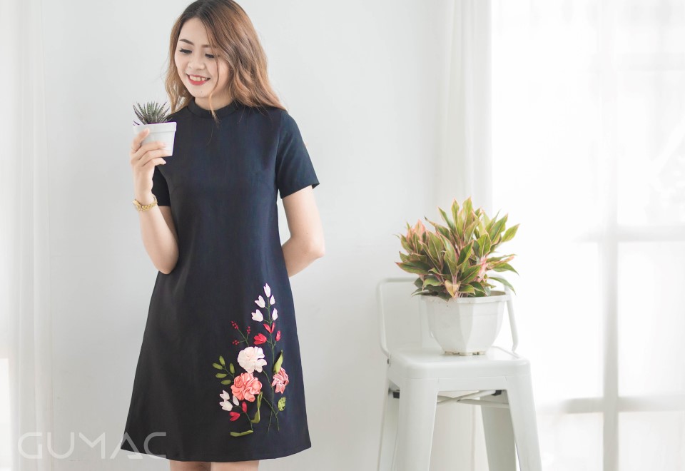 váy màu đen đẹp GUMAC