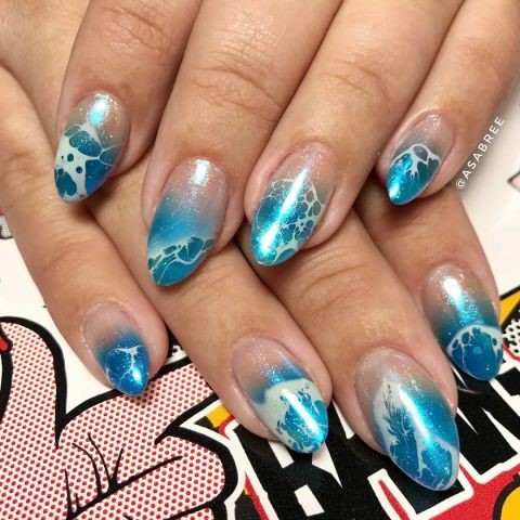 Màu nail họa tiết 