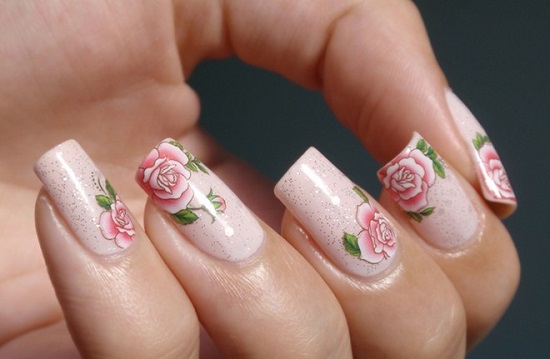 Nail họa tiết hoa 
