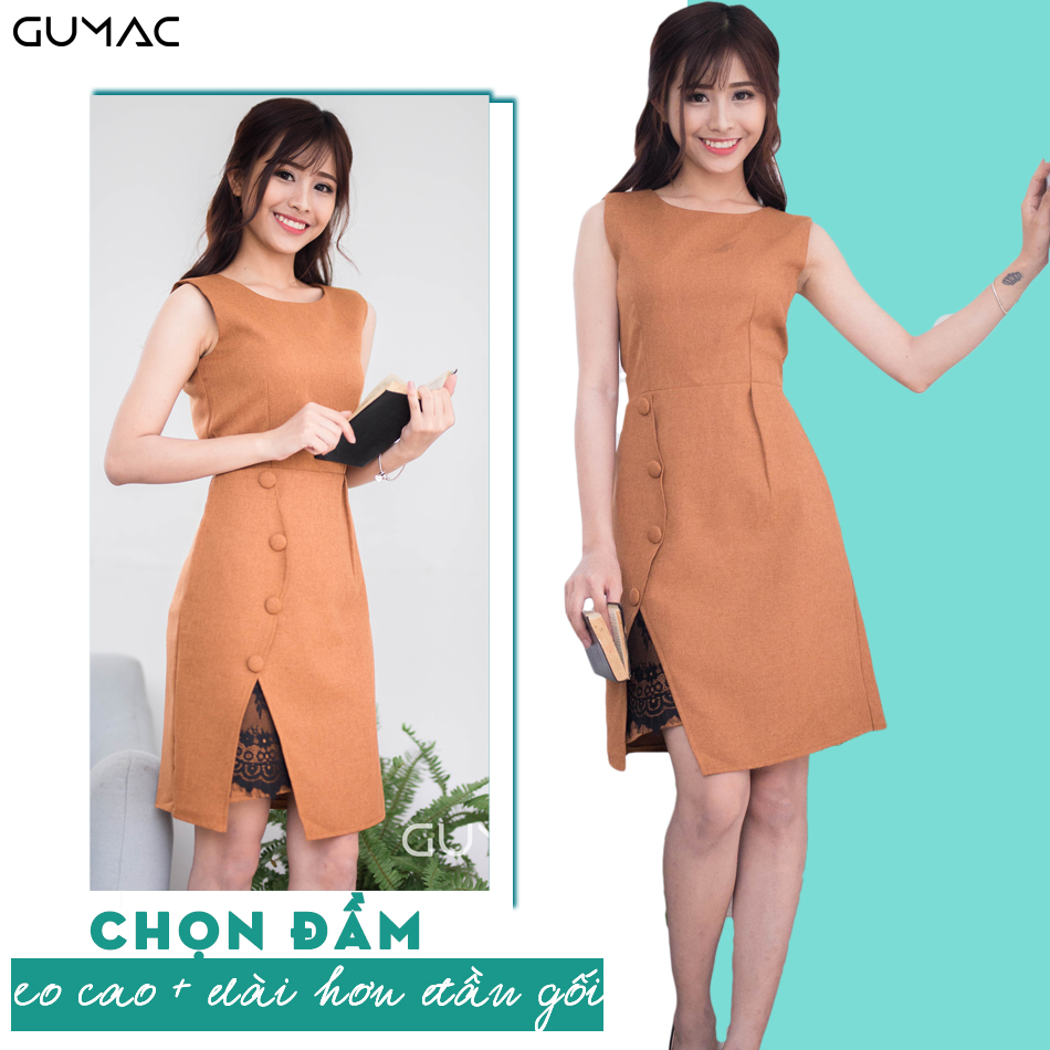 đầm công sở cho người gầy trẻ trung GUMAC