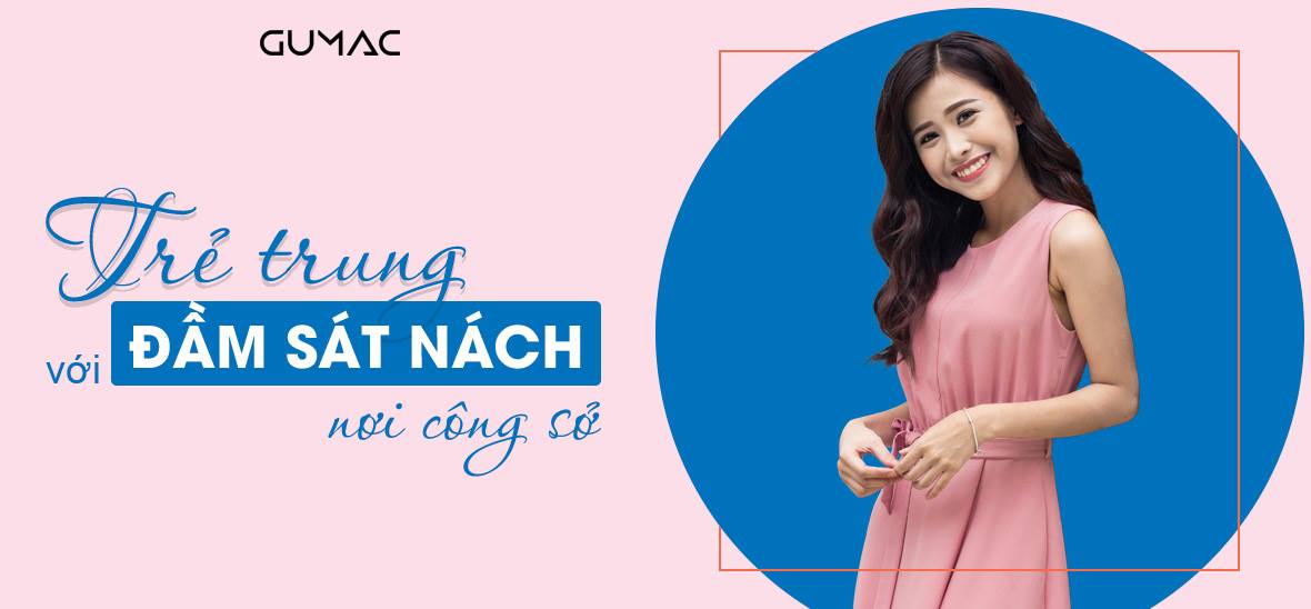 đầm suông chữ a sát nách