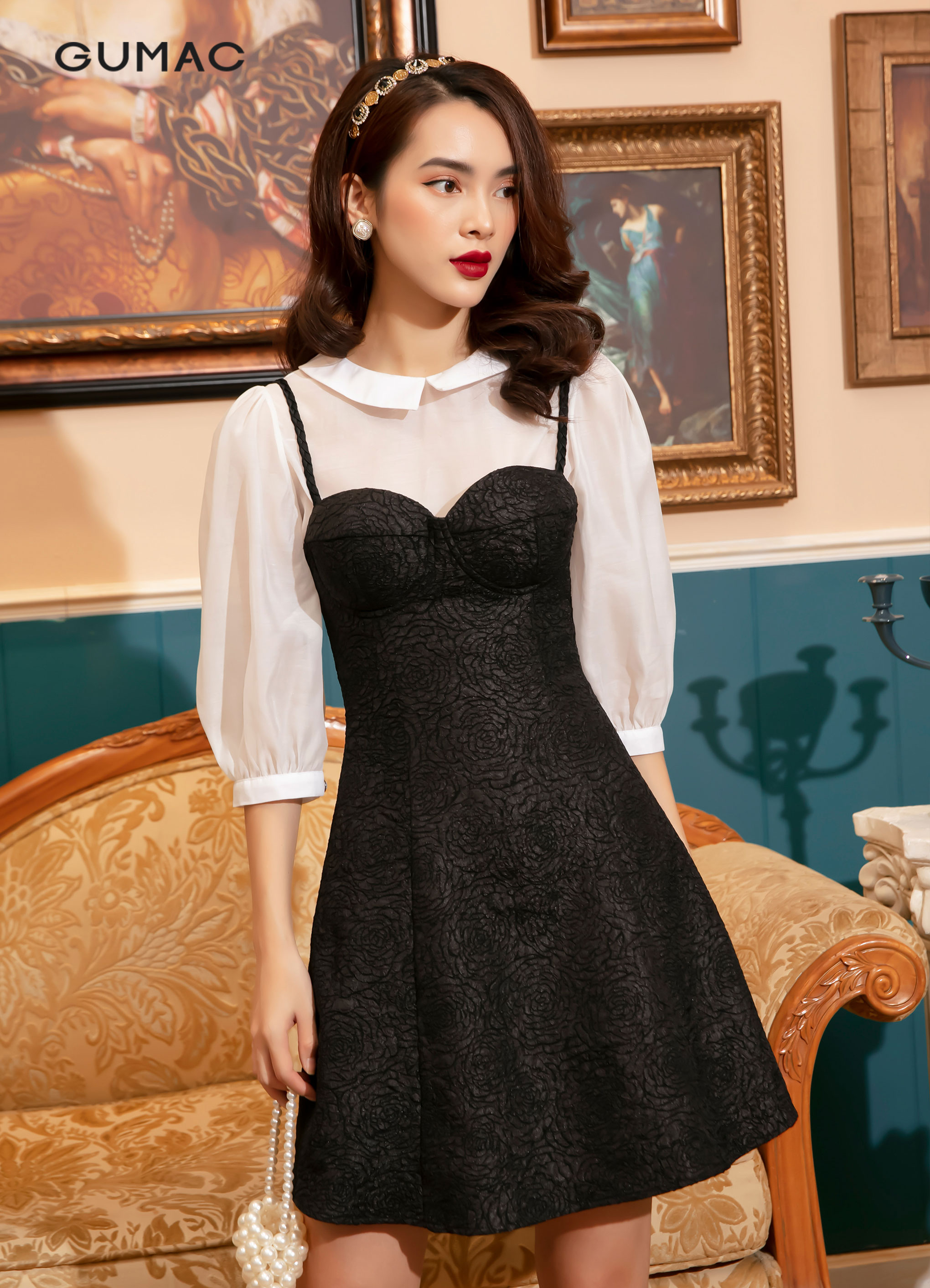 Đầm 2 dây cúp ngực