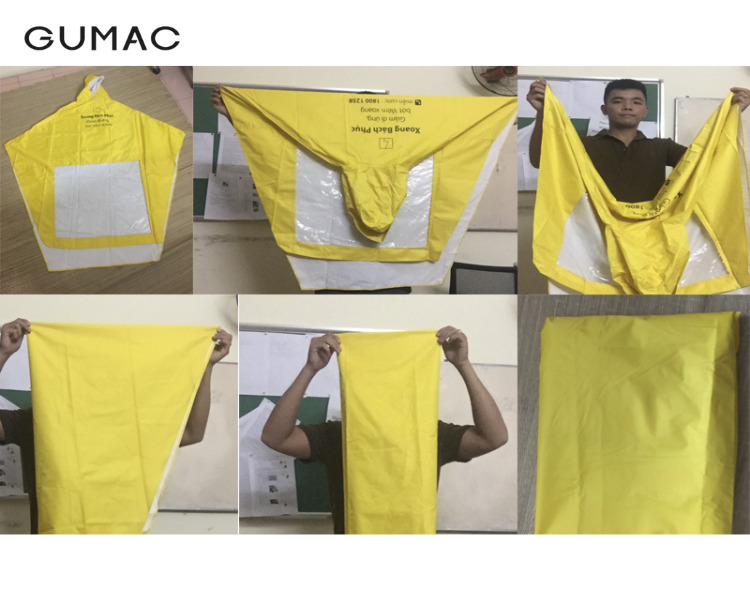 Cách gấp quần áo mưa gọn gàng