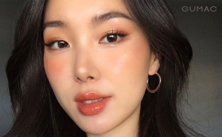 Tạp một bờ mi cong với makeup ton cam đất 