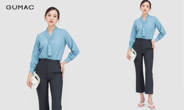 Mẫu áo sơ mi nữ Hàn Quốc