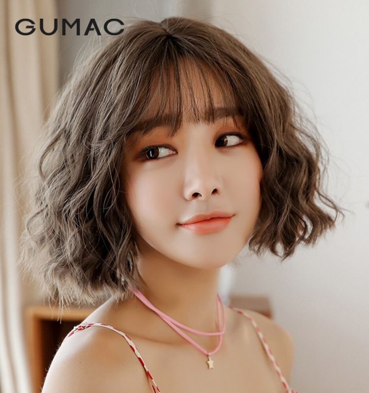 Tóc ngắn xoăn phồng nhẹ