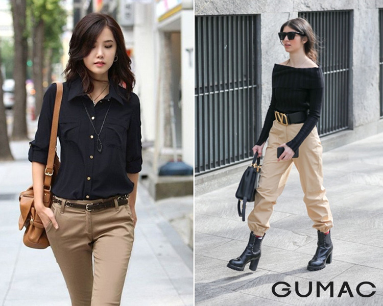 Màu be kết hợp với màu đen