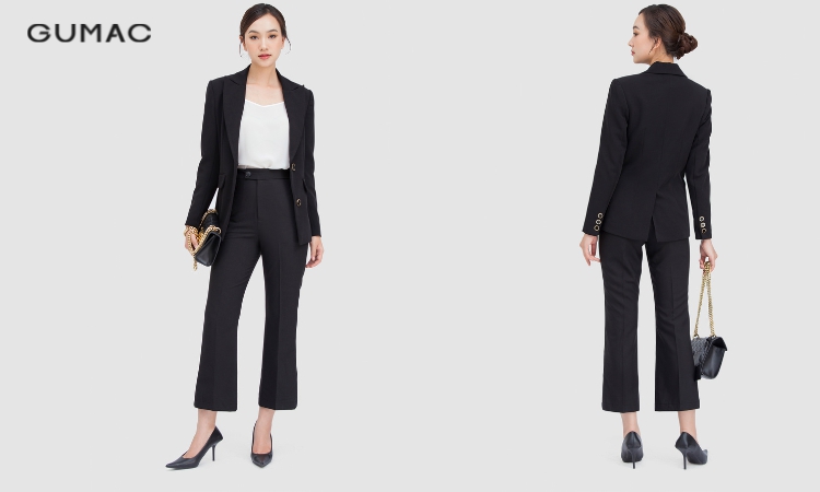 Mẫu quần âu nữ lưng cao