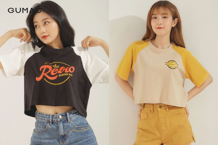 Quần ống rộng kết hợp áo croptop Quần ống rộng kết hợp áo croptop