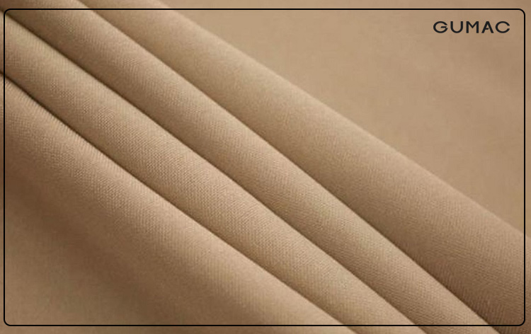 Vải kaki polyester được dệt với 100% vải sợi tổng hợp nhân tạo