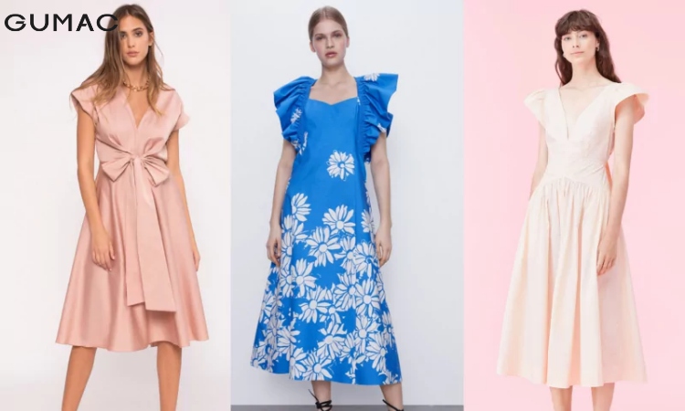 Sản xuất may mặcSản xuất may mẫu đầm thời trang với chất liệu poplin Sản xuất may mẫu đầm thời trang với chất liệu poplin